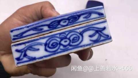 古玩陶瓷清中晚大號青花印泥盒拍賣,當前價格1280元