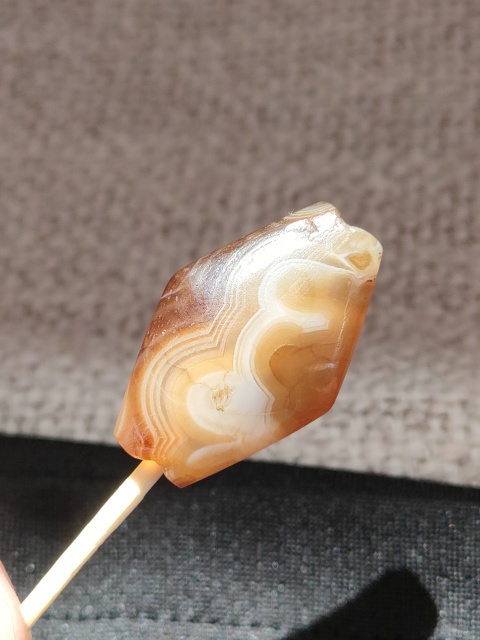 古玩玉器西亞 南亞瑪瑙珠飾拍賣，當前價格850元