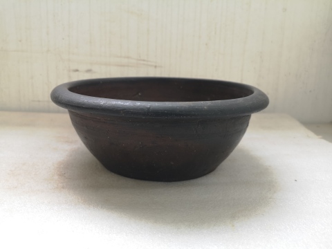 古玩陶瓷地方窯口黑陶漏盆拍賣，當前價格450元