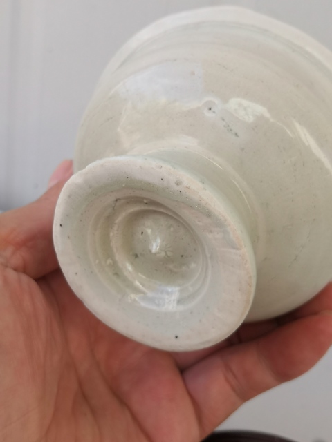 古玩陶瓷影青高足蓋盒拍賣，當前價格280元