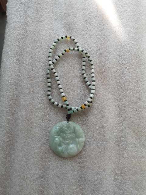 古玩玉器翡翠龍牌拍賣,當前價格850元