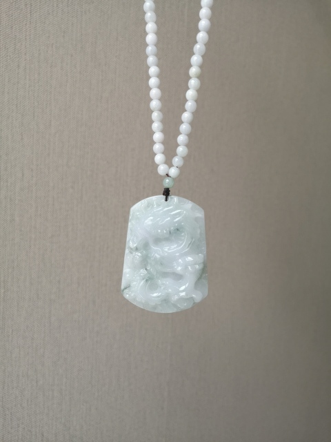 古玩玉器翡翠龍牌拍賣，當前價格850元