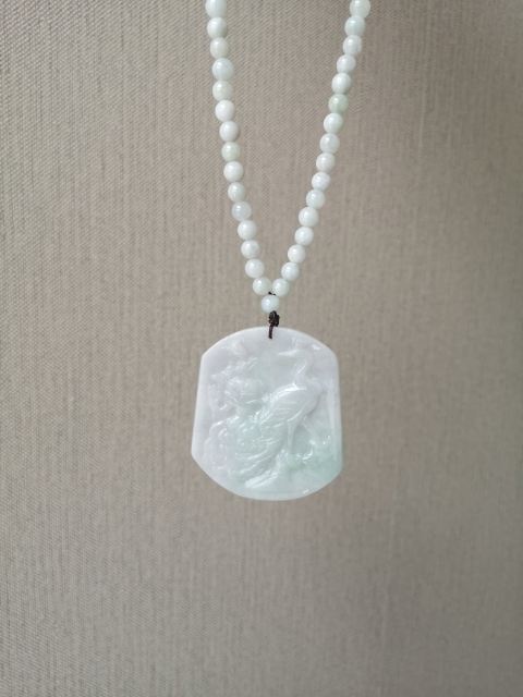 古玩玉器翡翠牌拍賣,當前價格580元