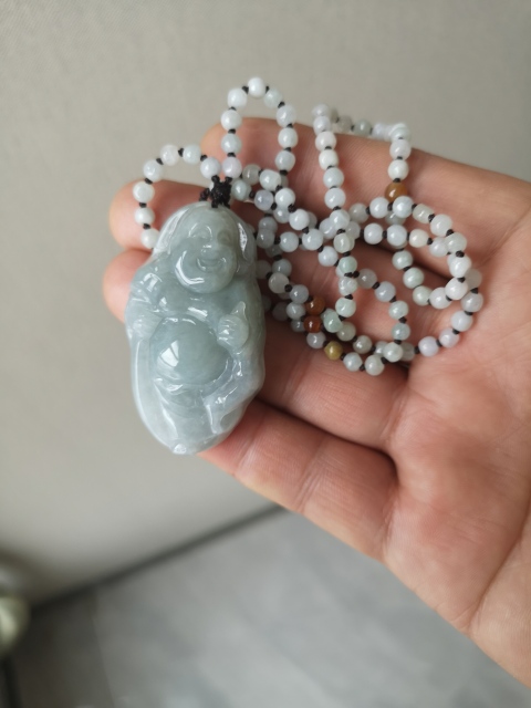 古玩玉器翠佛公掛件拍賣，當前價格298元