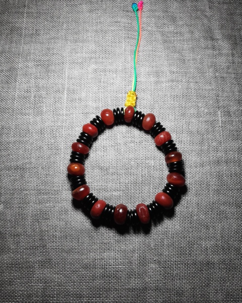 古玩玉器高古瑪瑙手鏈拍賣,當前價格1199元