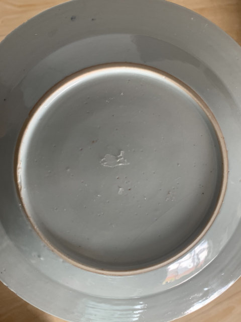 古玩陶瓷乾隆花卉紋青花盤拍賣,當前價格1999元