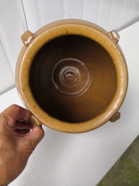 古玩陶瓷早期褐釉四系罐拍賣，當前價格400元
