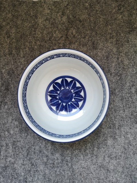 古玩陶瓷三峰款青花碗拍賣，當前價格188元