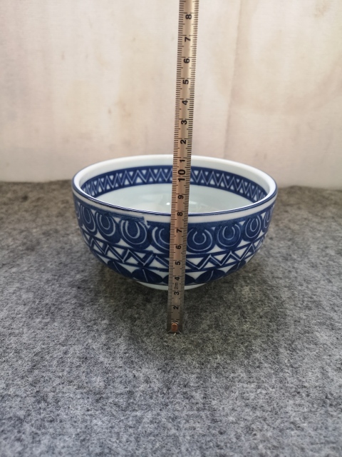 古玩陶瓷三峰款青花碗拍賣，當前價格188元