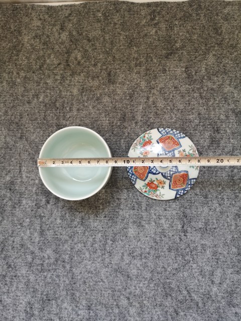 古玩陶瓷青花加彩蓋碗拍賣,當(dāng)前價(jià)格180元