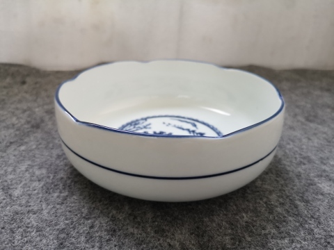 古玩陶瓷山水紋青花碗拍賣，當前價格150元