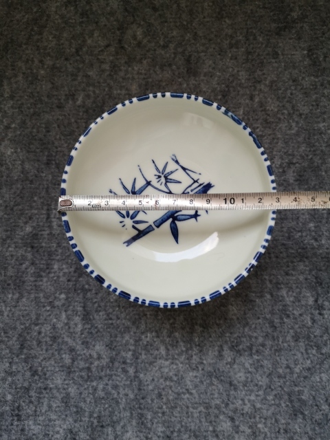 古玩陶瓷青花竹紋疊盒拍賣，當前價格160元