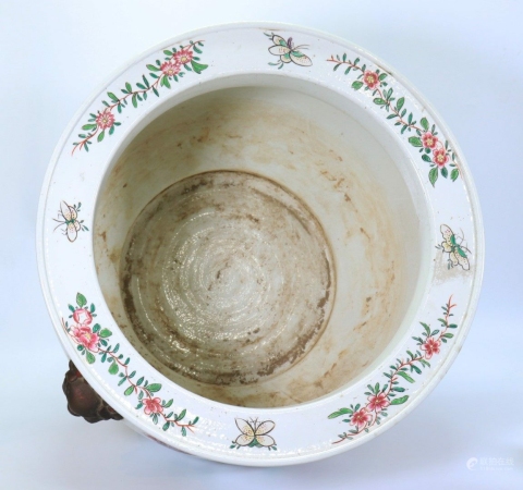 古玩陶瓷雙鋪首粉彩爐拍賣,當前價格380000元