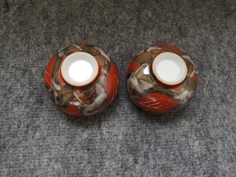 古玩陶瓷窯變紅釉杯拍賣,當前價格100元