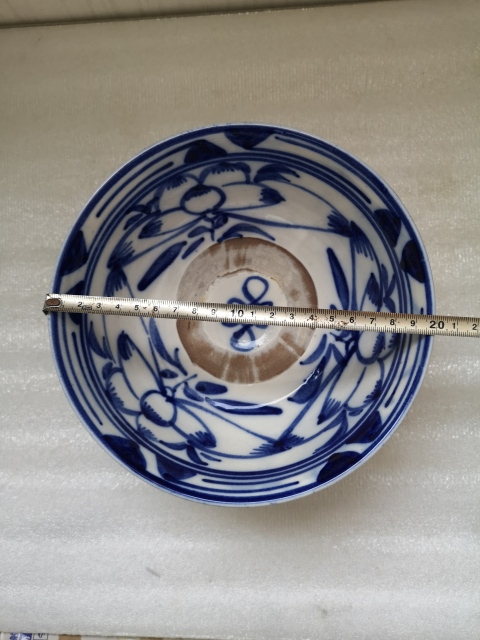 古玩陶瓷磁州窯靑花花卉紋碗拍賣,當(dāng)前價格480元