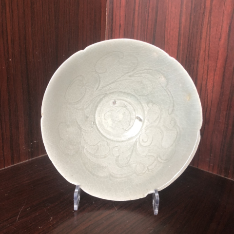 古玩陶瓷景德鎮窯系青白釉刻花碗拍賣,當前價格3500元
