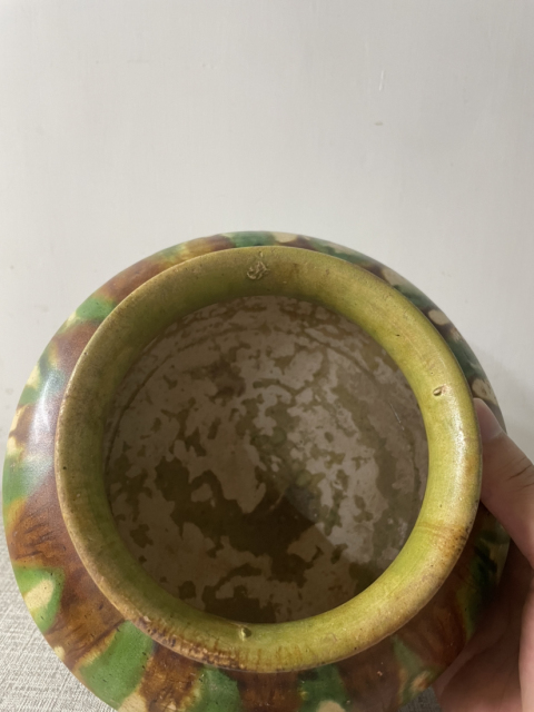 古玩陶瓷唐：鞏縣窯三彩三獸足爐拍賣，當前價格56000元
