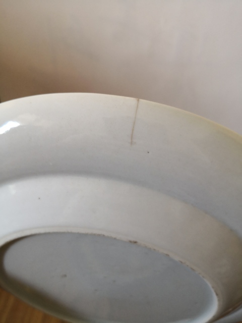 古玩陶瓷【清倉大處理】乾隆樓臺亭閣山水紋青花盤拍賣,當前價格1588元