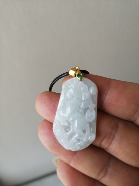 古玩玉器翡翠牌拍賣,當(dāng)前價(jià)格450元