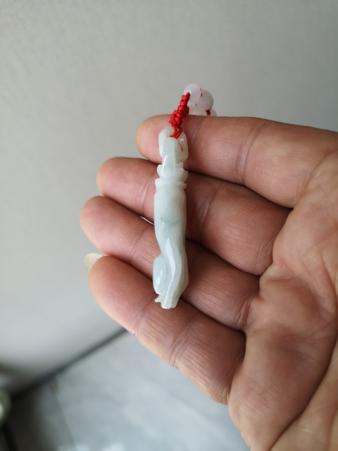 古玩玉器翡翠佛手(福壽)掛件拍賣,當前價格150元