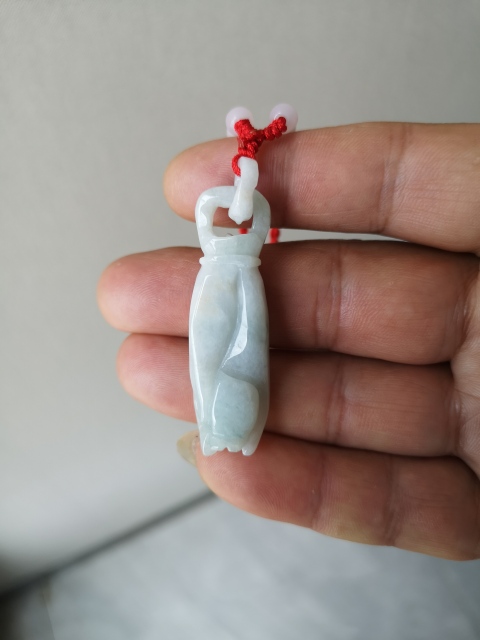 古玩玉器翡翠佛手(福壽)掛件拍賣,當前價格150元