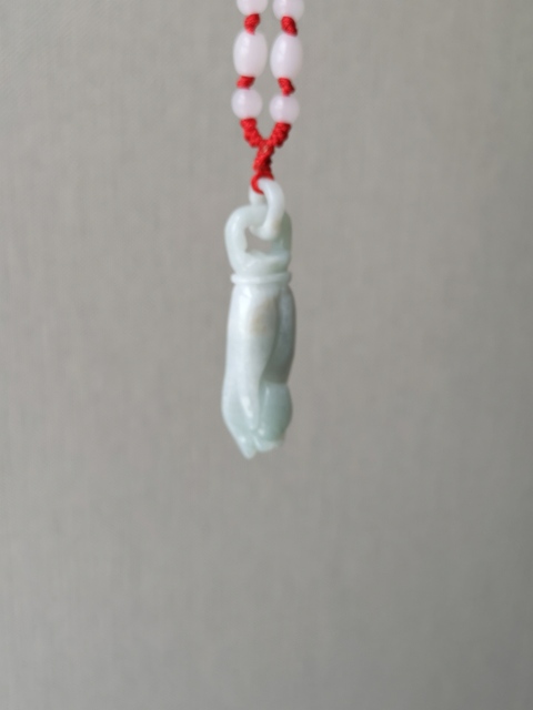 古玩玉器翡翠佛手(福壽)掛件拍賣,當前價格150元