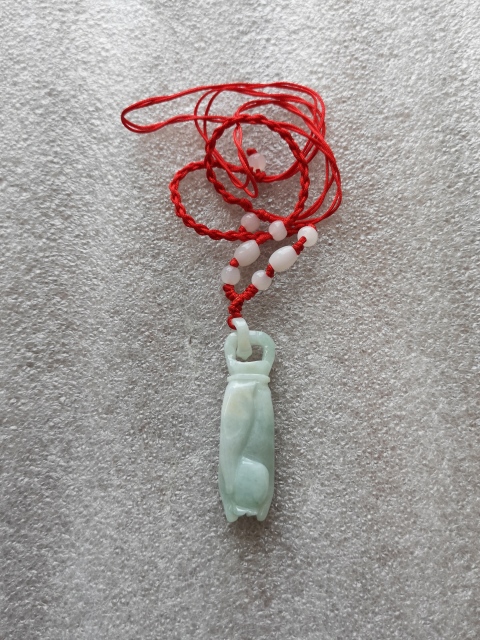 古玩玉器翡翠佛手(福壽)掛件拍賣,當前價格150元