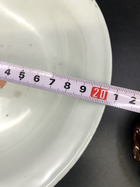 古玩陶瓷民國粉彩松鶴延年紋折沿大碗拍賣,當前價格1000元