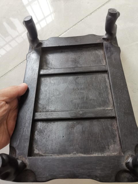 古玩陶瓷紫檀木底座拍賣，當前價格750元