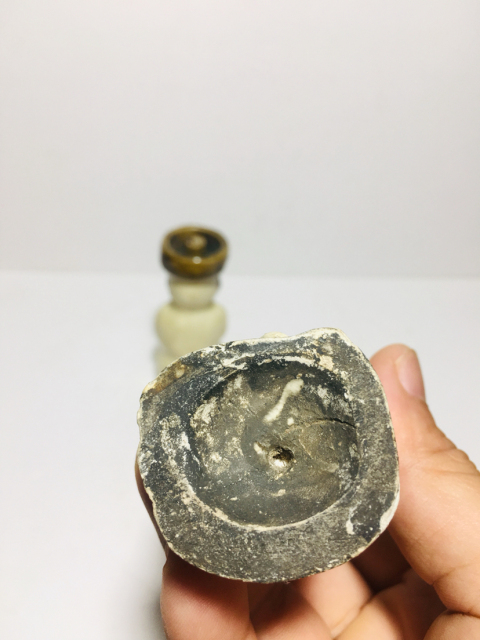 古玩陶瓷磁州窯人物燭臺一對拍賣,當前價格0元