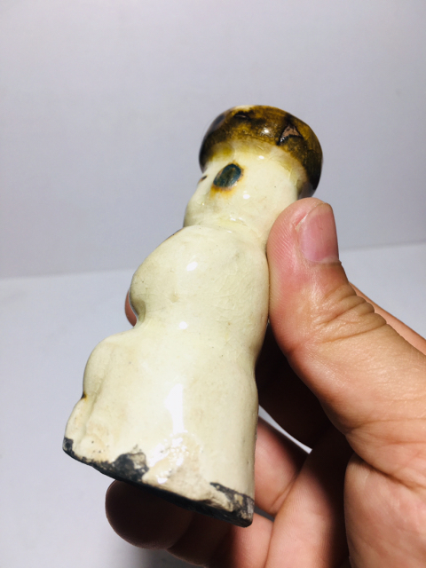 古玩陶瓷磁州窯人物燭臺一對拍賣,當前價格0元
