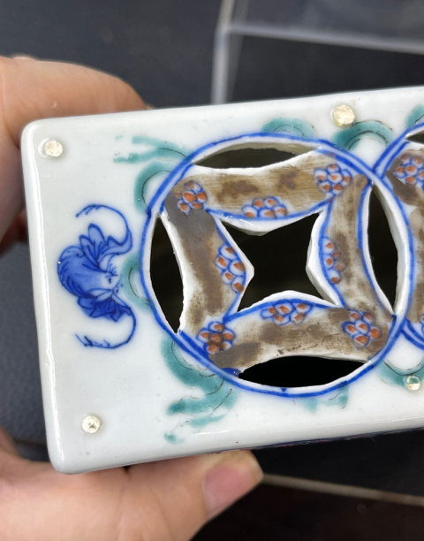 古玩陶瓷粉彩仕女圖脈枕（帶域鑒保真卡）拍賣，當(dāng)前價格6880元