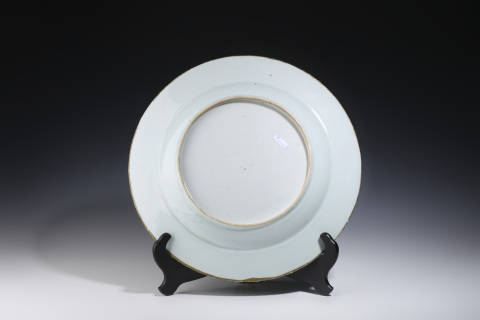 古玩陶瓷清雍正·粉彩飛黃騰達紋大盤拍賣，當前價格3000元