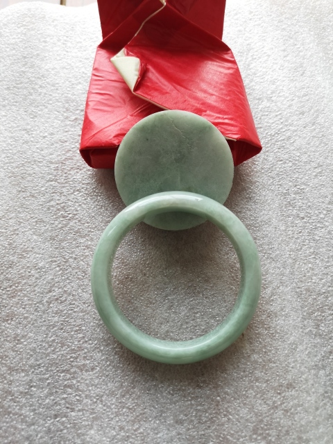 古玩玉器翡翠鐲拍賣，當前價格850元