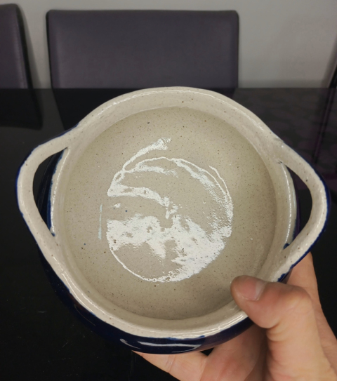 古玩陶瓷藍釉三足鳳眼爐拍賣，當前價格2800元