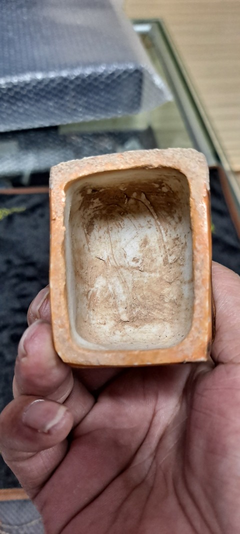 古玩陶瓷明末醬釉獅子一對拍賣，當前價格1600元