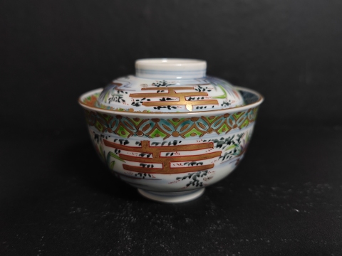 古玩陶瓷青花加彩描金蓋碗拍賣,當(dāng)前價(jià)格2000元