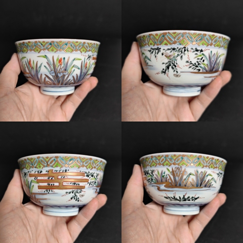 古玩陶瓷青花加彩描金蓋碗拍賣,當(dāng)前價(jià)格2000元