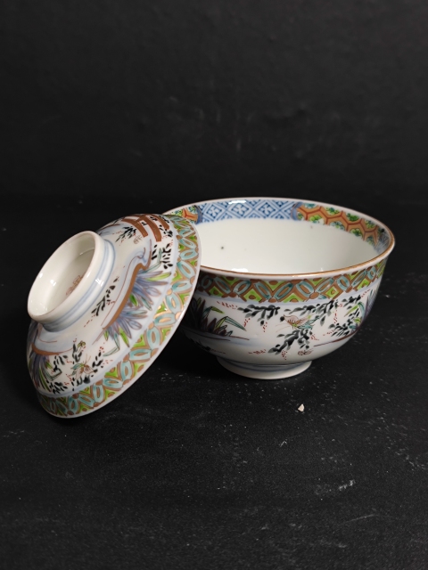 古玩陶瓷青花加彩描金蓋碗拍賣,當(dāng)前價(jià)格2000元