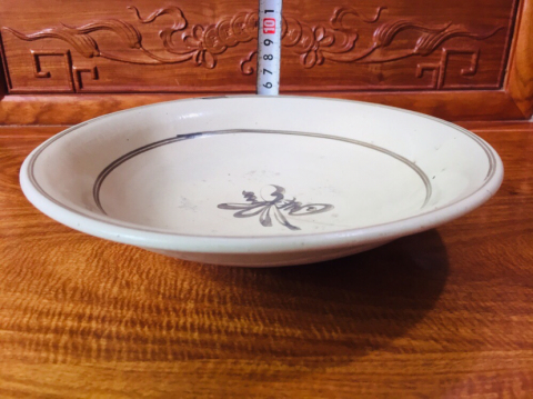 古玩陶瓷(明代)磁州窯福字雙圈紋大盤拍賣,當前價格0元