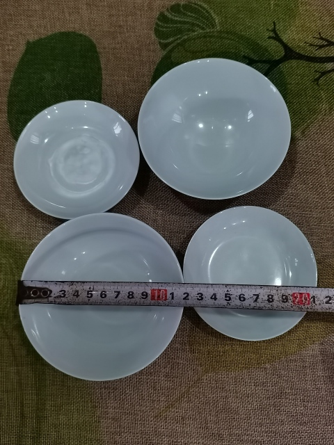 古玩陶瓷【青花釉下彩】晚清民國青花褐彩斗笠蓋茶盞一對拍賣，當前價格686元