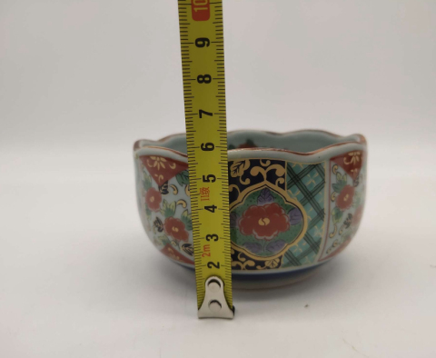古玩陶瓷青花五彩碗拍賣,當前價格150元