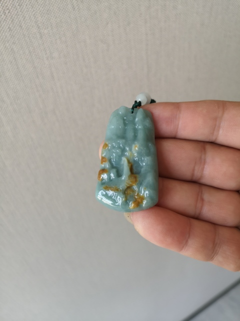 古玩玉器翡翠牌拍賣,當前價格298元