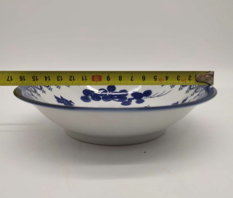 古玩陶瓷嬰戲紋青花盤拍賣，當前價格150元