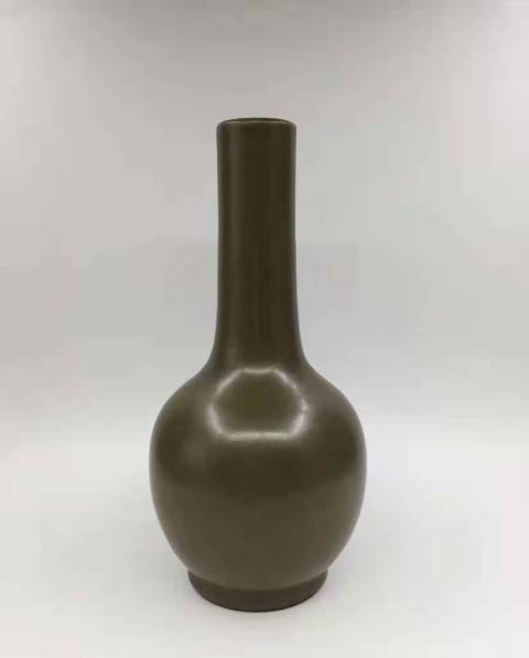 古玩陶瓷茶葉末釉天球瓶拍賣,當前價格22000元