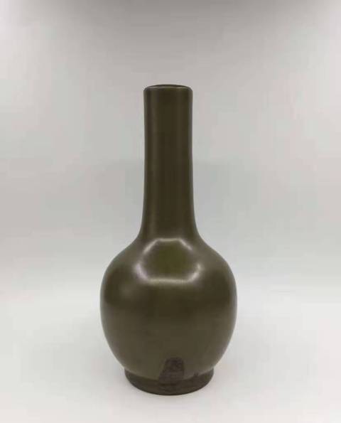 古玩陶瓷茶葉末釉天球瓶拍賣,當前價格22000元