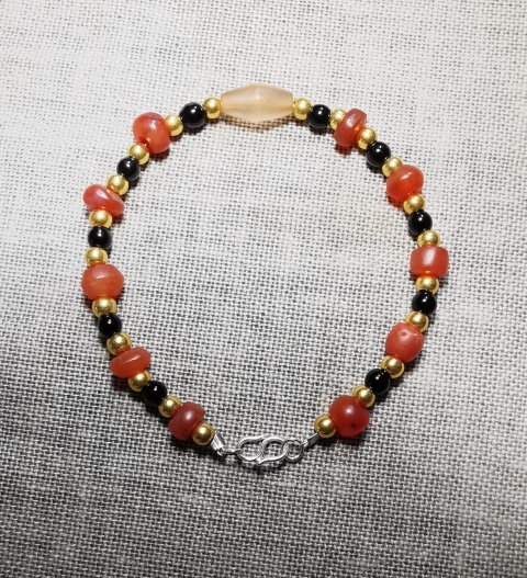 古玩雜項(xiàng)春秋戰(zhàn)國·瑪瑙珠手串真品鑒賞圖
