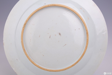 古玩陶瓷清乾隆花卉紋彩繪盤拍賣,當前價格1元