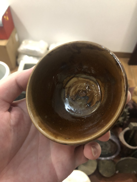 古玩陶瓷清代褐釉盞（2個(gè)）拍賣，當(dāng)前價(jià)格199元