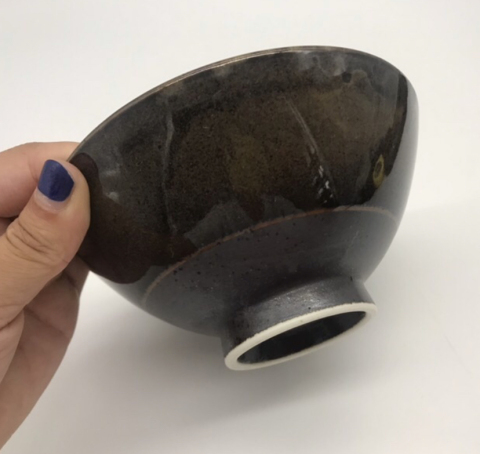 古玩陶瓷黑釉碗拍賣，當前價格135元